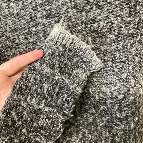Helmut Lang Pullover Sweater Medium Grey Extra Long Sleeves Wool Alpaca Blend - Picture 6 of 7